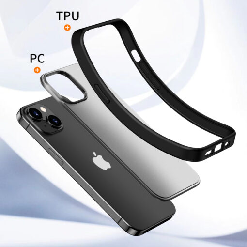 IYUPP Hülle Bumper Case für iPhone 12 / 12 Pro – Schwarz – Bild 6