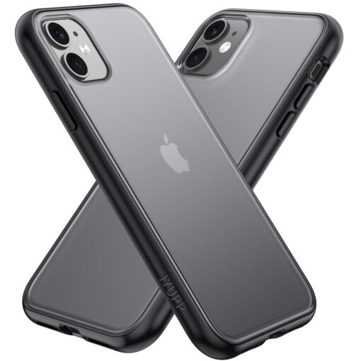 IYUPP Hülle Bumper Case für iPhone 12 / 12 Pro – Schwarz